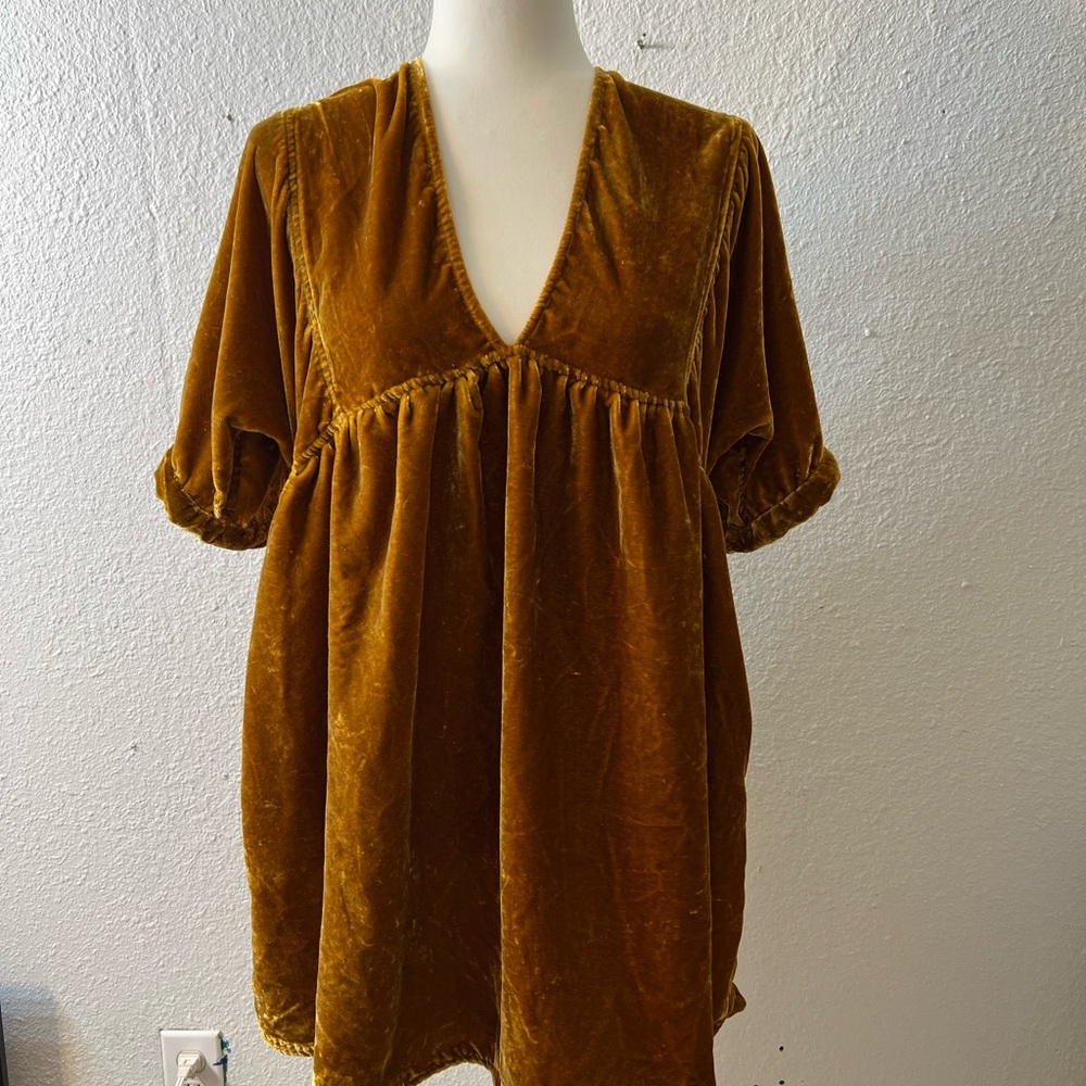 Free People Ivy Velvet Mini Dress